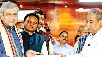 Rajya Sabha membership certificates were handed over to Vaishnaw, Samantaray and Khuntia by the returning officer. 