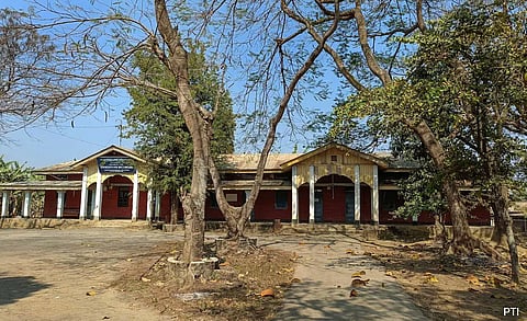 A deserted government office in Manipur's Churachandpur district.
