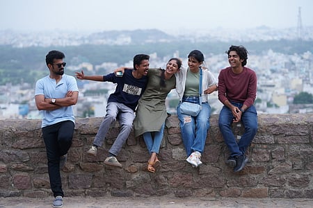 A still from the Malayalam film 'Premalu' starring Naslen and Mamitha Baiju in the lead.