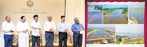 Chief Minister MK Stalin laid the foundation stone for various upcoming initiatives, including the construction of 40 paddy storage facilities, across six districts 