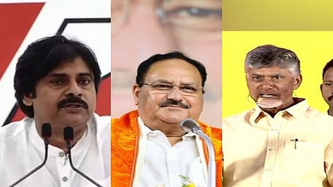 TDP, JSP and BJP to contest Lok Sabha, Vidhan Sabha elections together in Andhra Pradesh