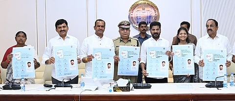 Chief Minister A Revanth Reddy launches the T-Safe service on Tuesday.