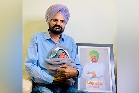 "With the blessings of lakhs and crores of people who love Shubhdeep, the Almighty has blessed us with Shubh's little brother," Balkaur posted in Punjabi.
