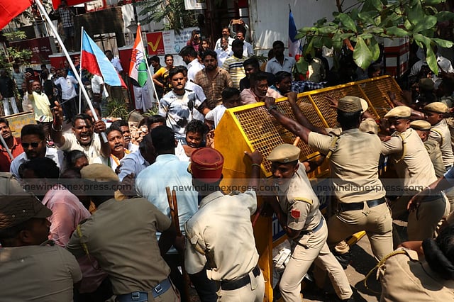 Senior police officers camped at various points to ensure that there was no disturbance of law and order.