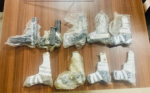 Arms were confiscated from a MP based smuggler gang by the Punjab Police. 