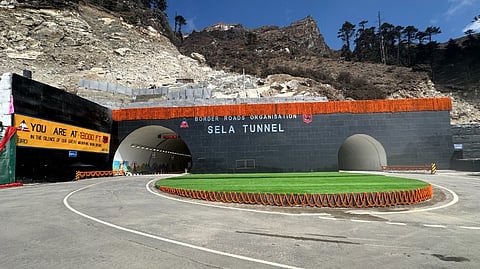 Sela Tunnel constructed on the Road connecting Tezpur to Tawang in Arunachal Pradesh.