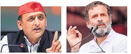 Akhilesh Yadav & Rahul Gandhi.