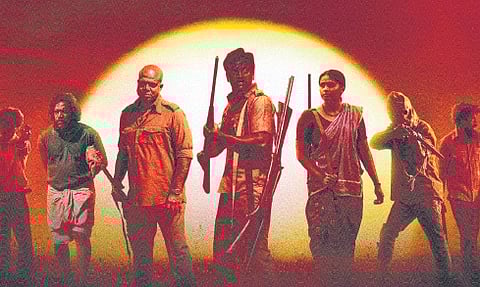 A still from movie Anchakkallakokkan .