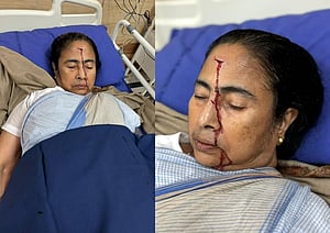 Mamata Banerjee was injured after a fall on Thursady evening.
