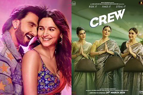 Posters of the women represented in Bollywood