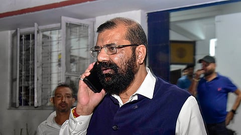 All Assam Students Union (AASU) chief advisor Samujjal Kumar Bhattacharya, after the central government notified the rules for implementation of the Citizenship (Amendment) Act, 2019, at AASU office in Guwahati.