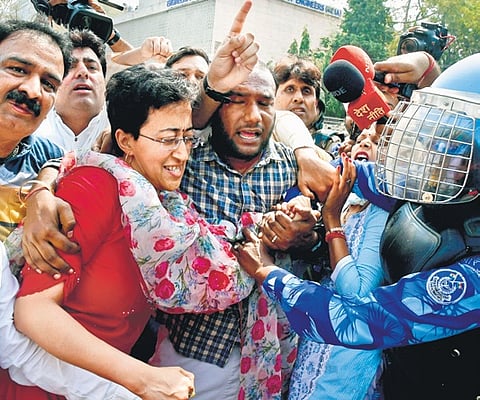 Arrested Delhi Chief Minister Arvind Kejriwal