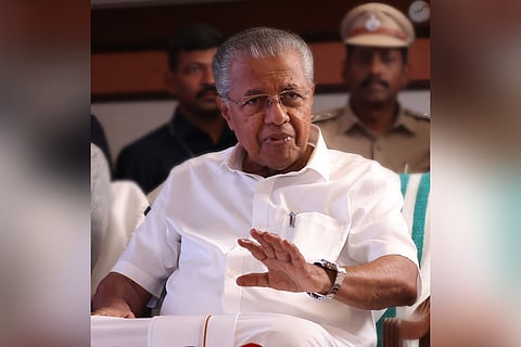 A file image of Kerala Chief Minister Pinarayi Vijayan at an event.