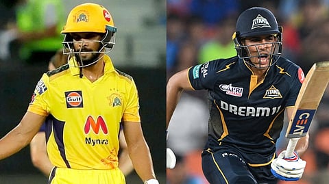 Chennai Super Kings captain Ruturaj Gaikwad and Gujarat Titans captain Shubman Gill