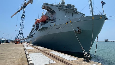 The UK’s Littoral Response Group (LRG) arrived in Chennai on Tuesday as the first engagement of its deployment to the Indian Pacific region