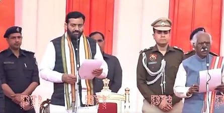 Nayab Singh Saini was sworn in as the Chief Minister of Haryana