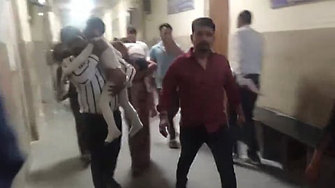 Fourteen children participating in 'Shiv Barat' on the occasion of Mahashivratri got electrocuted.