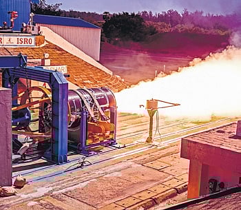 Static test of Kalam-250 at Satish Dhawan Space Centre