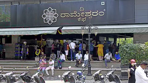 The Rameshwaram Cafe in Rajajinagar sees a thin crowd days after the blast at another branch of the eatery.