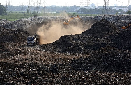 Brahmapuram waste treatment plant in Kochi.