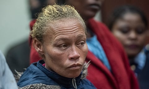 The mother of missing 6-year-old Joslin Smith, Kelly Smith, appears in court in Vredenburg, South Africa.