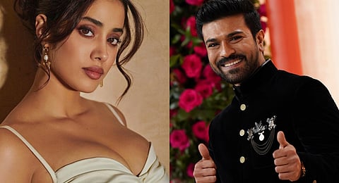 Actors Janhvi Kapoor and Ram Charan
