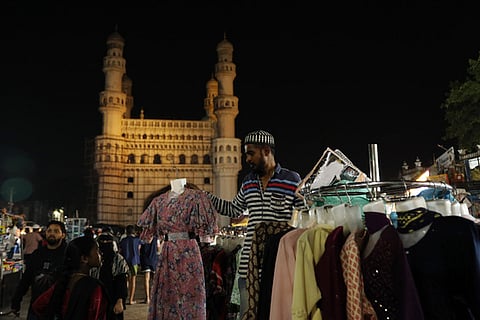 People at Charminar.