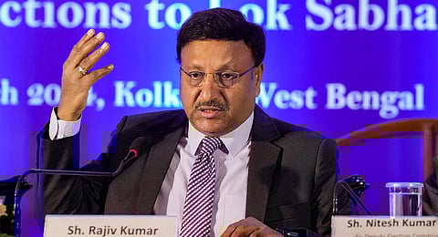Chief Election Commissioner Rajiv Kumar.