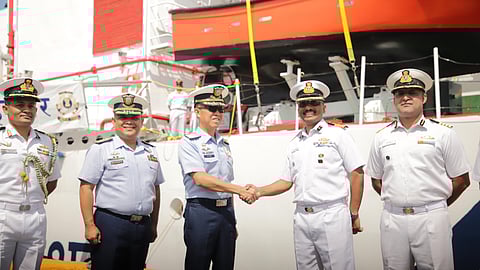 Officials from the Philippine Coast Guard (PCG) welcomed ICG officials.