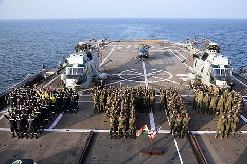 US and Indian Navy troops (File photo)