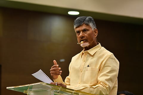 TDP supremo N Chandrababu Naidu. 
