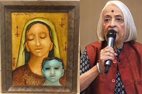 Anjolie Ela Menon, one of India’s leading contemporary artists and muralist 