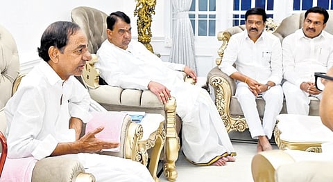 Crops going dry, provide compensation of Rs 10,000 per acre to farmers: KTR