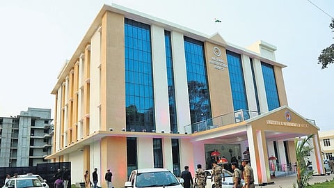The newly built office complex of National Investigation Agency (NIA), Kochi, at Kalamassery that was inaugurated by Union Minister Amit Shah on Thursday.