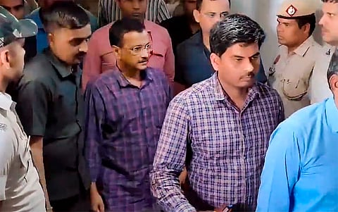 Day after his arrest by ED, Chief Minister Arvind Kejriwal was produced before Rouse Avenue Court on Friday.