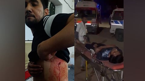 The injured Muslim students of Gujarat University hostel in Ahmedabad