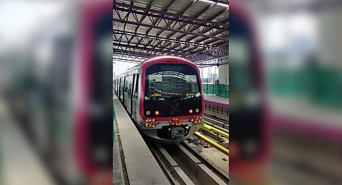 Representational image of Bangalore Metro train.