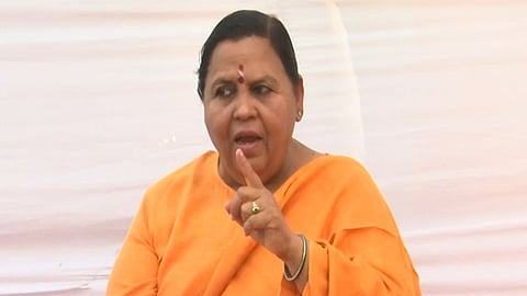 Former Madhya Pradesh CM and ex-Union minister Uma Bharti.
