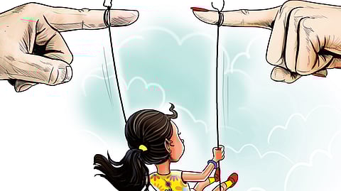 According to the JJ Act, in cases where a child is orphaned, abandoned or has a single parent, a couple is eligible to adopt the child.