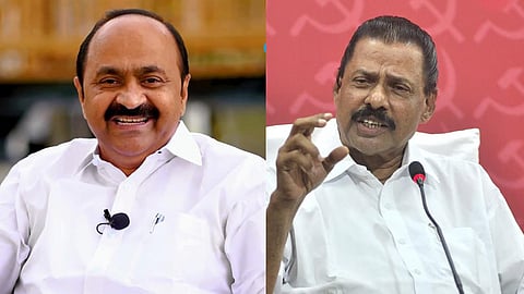 Congress leader VD Satheesan and CPI (M) Kerala state secretary MV Govindan.