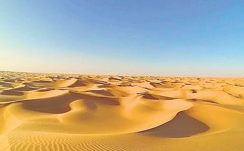 The Sahara Desert in Algeria. The Sahara covers 11 countries 
