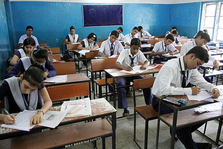 Students appearing for Class X examination in Bhubaneswar 