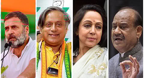 Rahul Gandhi, Shashi Tharoor, Hema Malini, Om Birla.