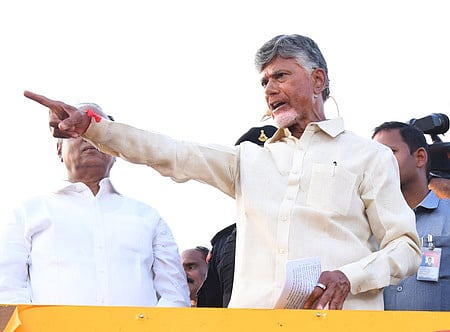 TDP supremo N Chandrababu Naidu.