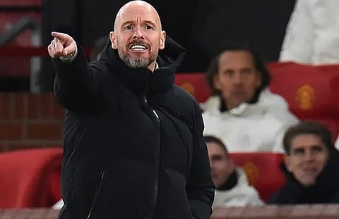 Manchester United's Dutch manager Erik ten Hag