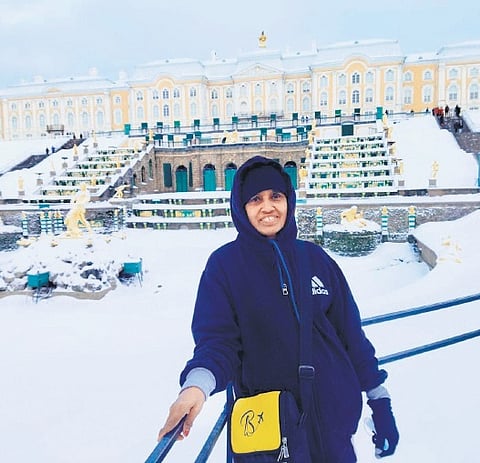 Molly Joy in Russia. 