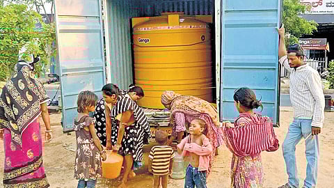‘Active Bengaluru’ supplies water to a slum in North Bengaluru. It has come as a saviour to the residents of several slums in the city 