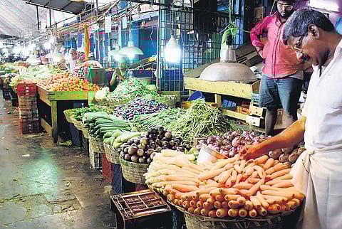 The ban has forced trucks carrying vegetables from neighbouring districts to take long detours, delaying their arrival at the market. 