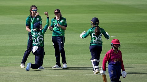 Ireland beat UAE by six wickets to register their first win of the Women's T20 World Cup Qualifer.