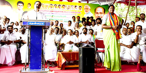 Campaigning for BJP candidate P Karthiyayini in Chidambaram on Tuesday, Anbumani raised questions about the efficiency of incumbent MP Thirumavalavan.